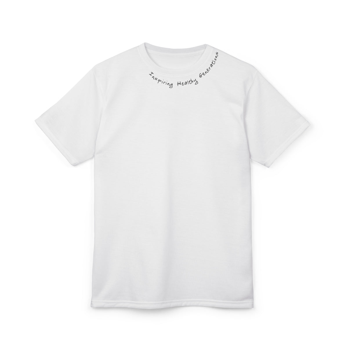 Adult White Cut & Sew Tee (AOP) - Miller's Bio Farm