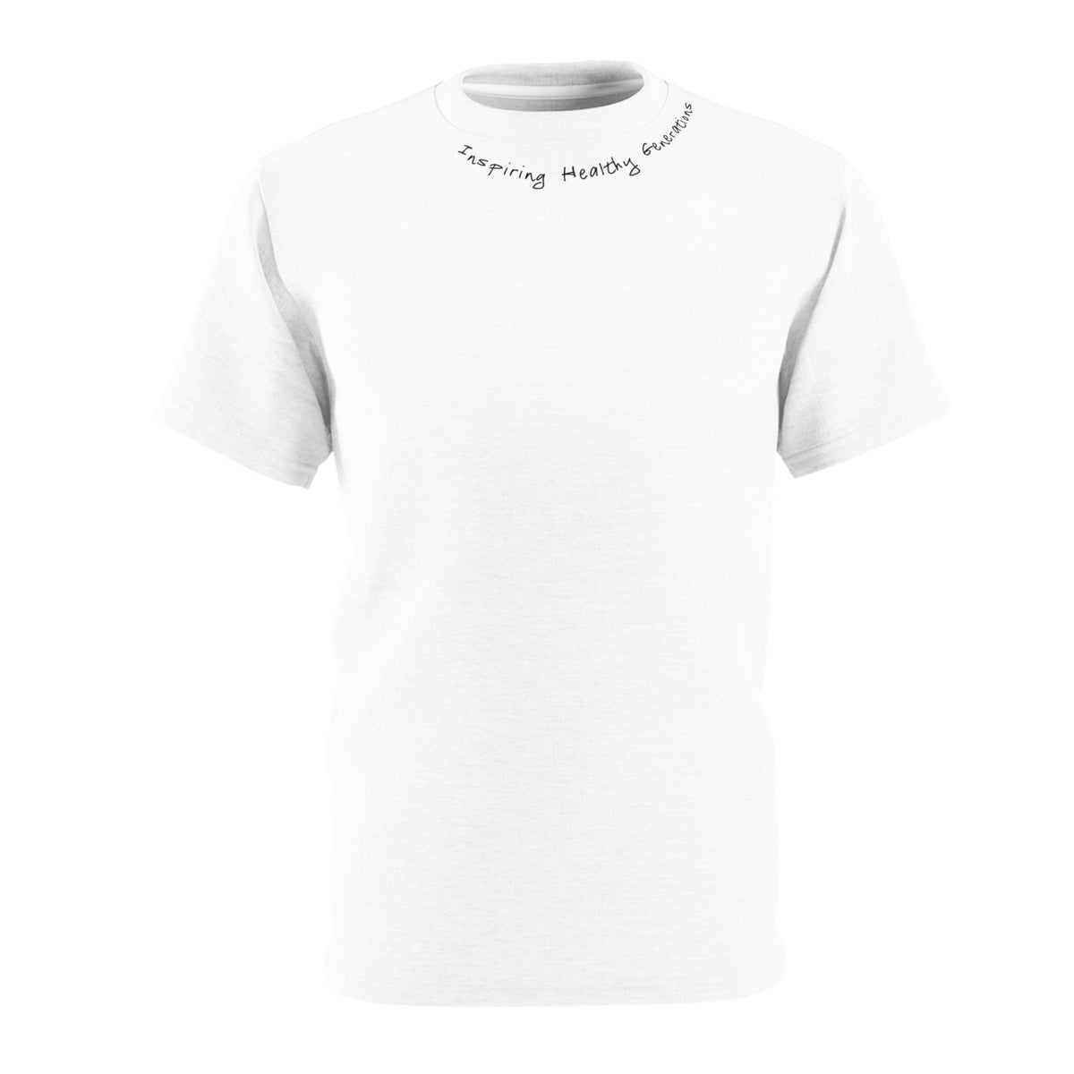 Adult White Cut & Sew Tee (AOP) - Miller's Bio Farm
