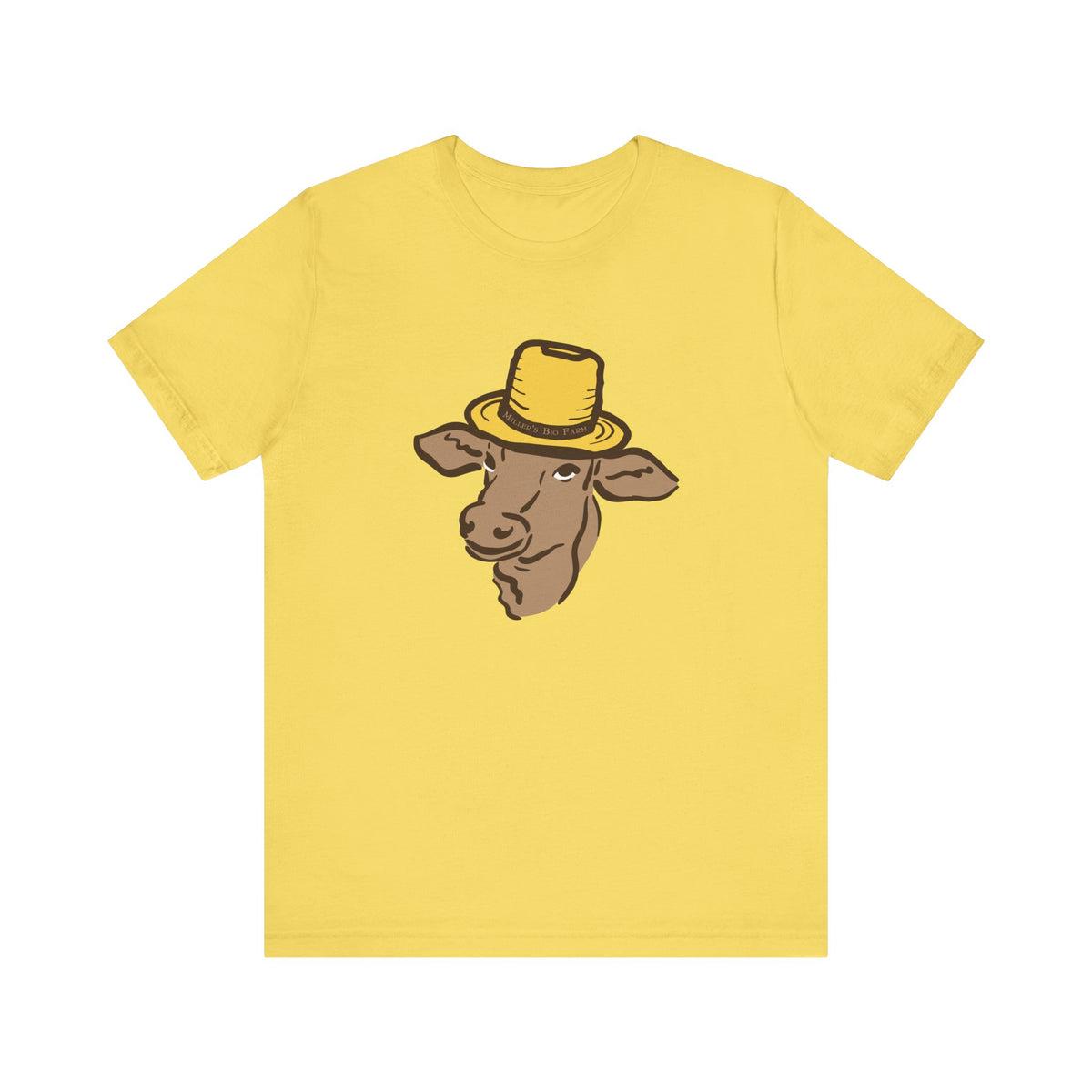 Adult Jersey Short Sleeve Tee - Miller's Bio Farm Logo