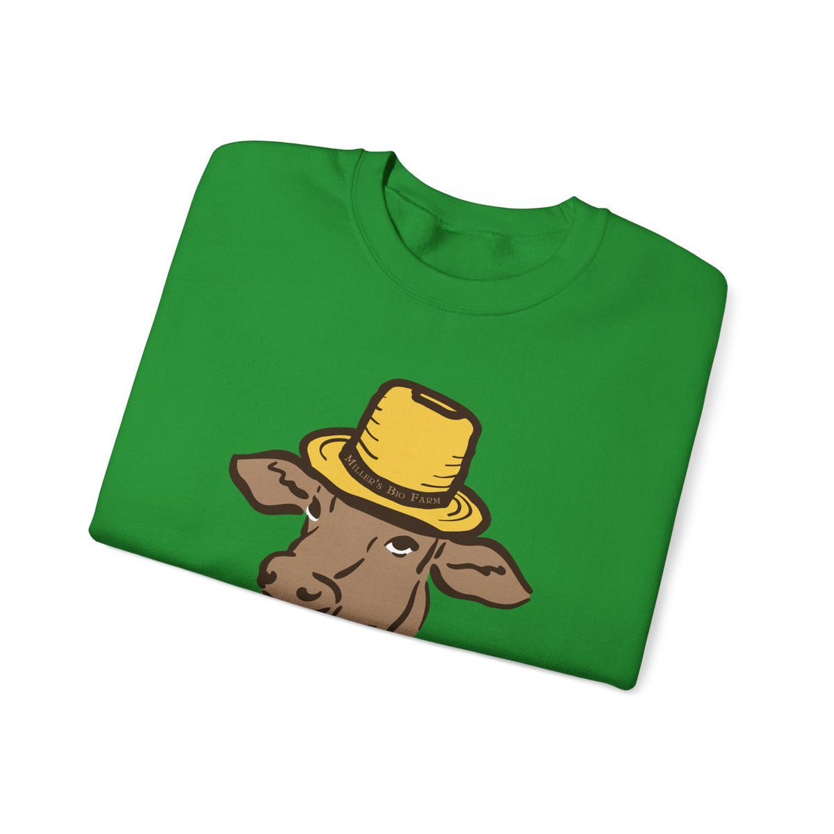 Adult Heavyweight Crewneck Sweatshirt - Miller's Bio Farm Logo