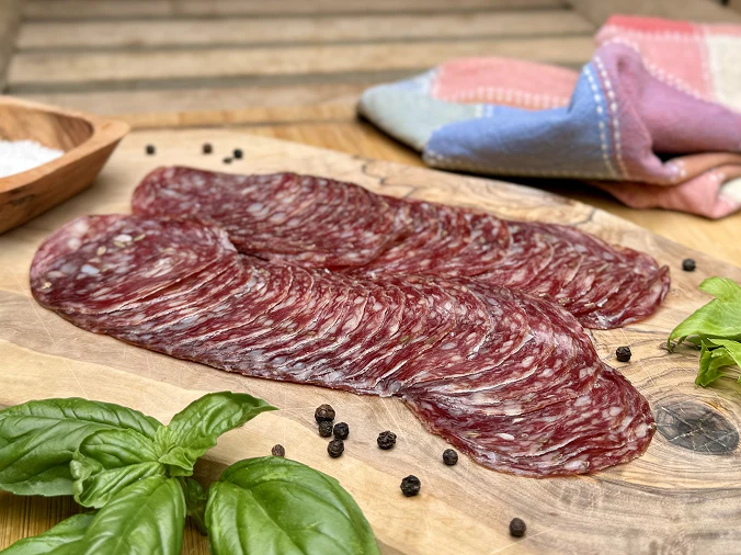 Sliced Tuscan Finocchiona Beef Salami